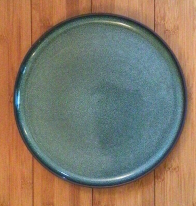 x John Lewis Reactive Glaze Stoneware Dinner Plate, Green RRP  - Main Image