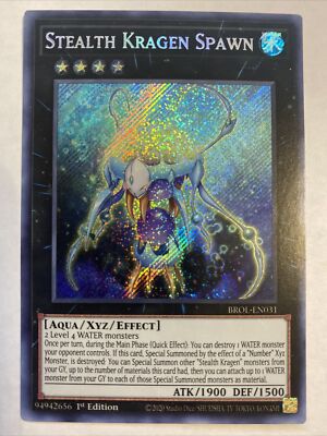 Stealth Kragen Spawn 1ST EDITION BROL-EN031 SECRET RARE NM YuGiOh | eBay