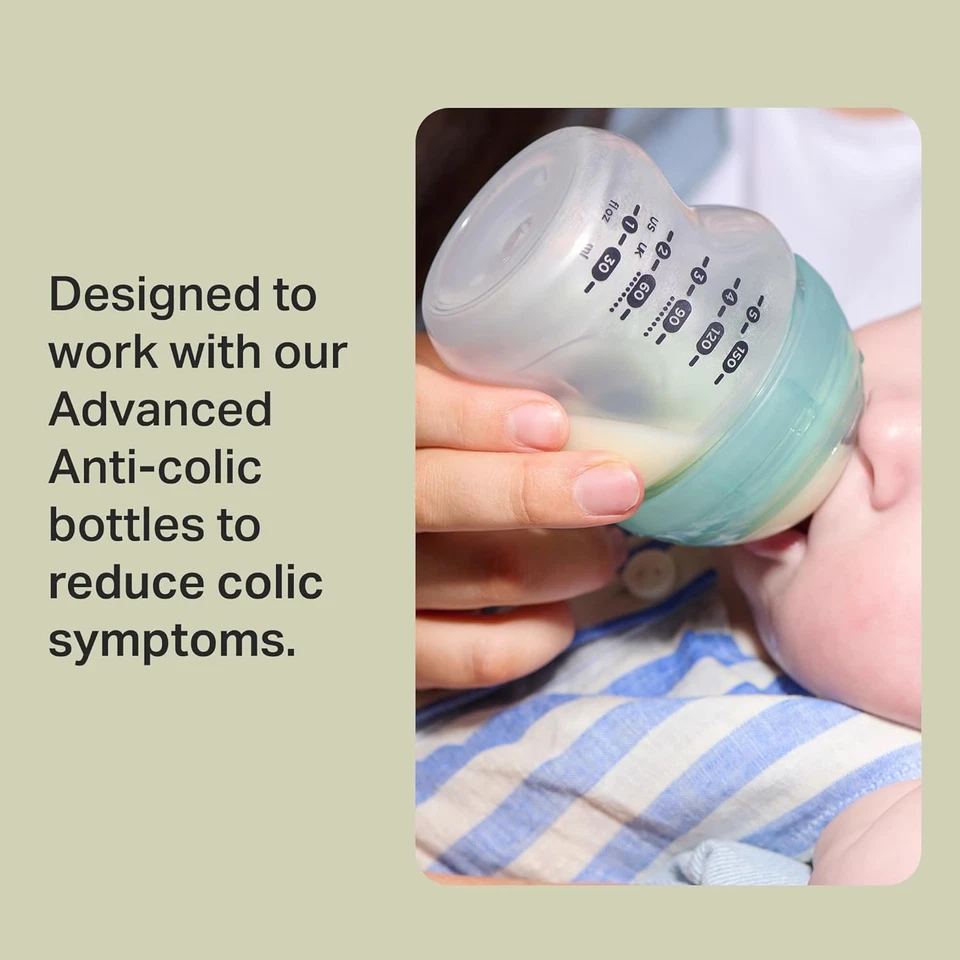 Advanced Anti-Colic Baby Bottle Teats, Fast Flow, 6+ Months, Breast-Like for a N - image 3 of 4