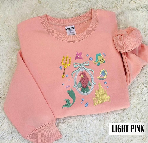 Disney Princess Ariel Custom Embroidered Sweatshirt/Hoodie - Bild 2 von 6