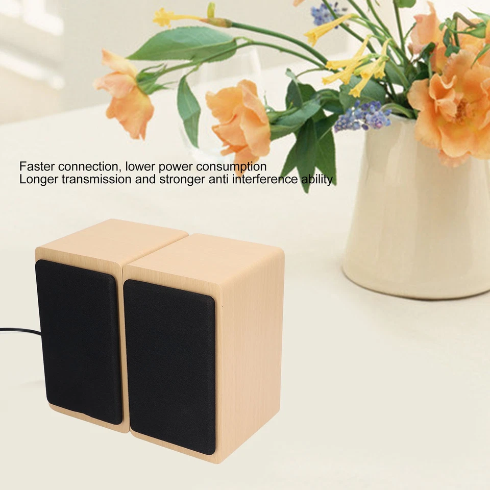 Computer Speakers Stable USB Mini Wired BT Desktop Subwoofer For Home PC Lap ECM - Image 3 of 4