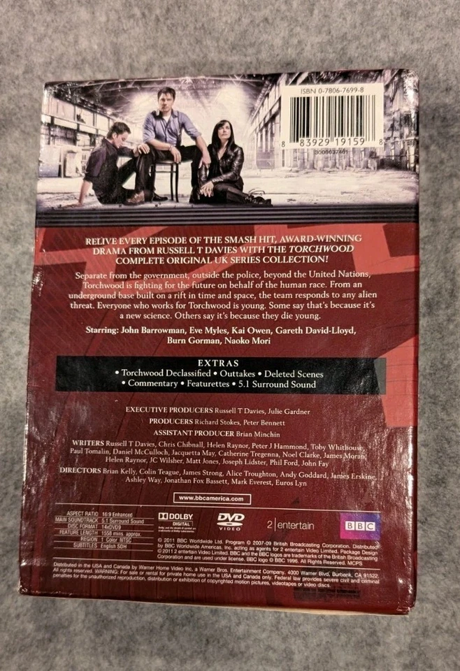 TORCHWOOD Complete Original UK Series 14 DISC DVD Set, 2011 BBC America - Image 2 of 4