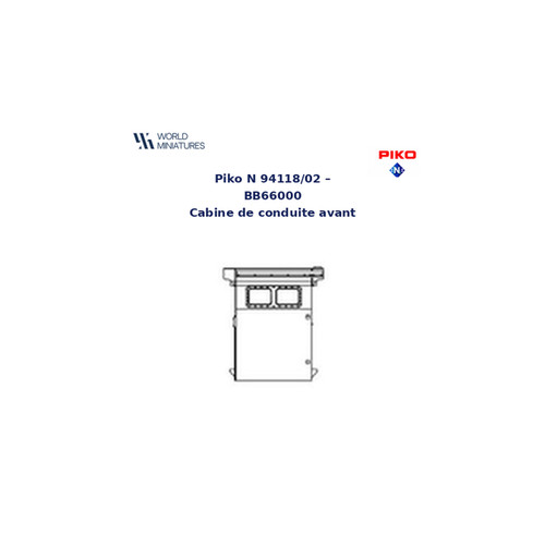 Piko N 94118/02 - BB66000 cabina delantera | Condition: Neuf