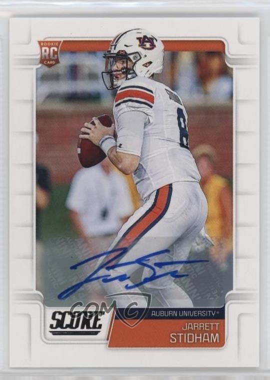 2019 Score Rookies Signatures Jarrett Stidham #336 Rookie Auto RC 0w9n