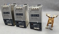 SOLA SDN 5-24-100 Power Supply 24VDC / 5A 50-60Hz 115/230VAC Lot of 3