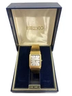 Vintage Seiko Quartz 6530-5840 Gold Tone Watch w/ Box Japan Working
