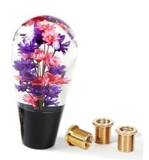 Flower Shift Knob Shifter Knob Gear Shift Knob Shift Black Shaft Purple Pink