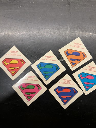 1995 Skybox NEW ADVENTURES OF SUPERMAN Lois & Clark Temporäre Tattoos 12 Insgesamt