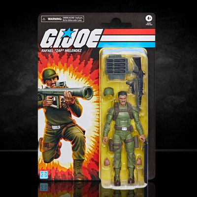 Rafael  Zap  Melendez ''Retro Cardback'' G.I. Joe Classified Series 6 inch Action