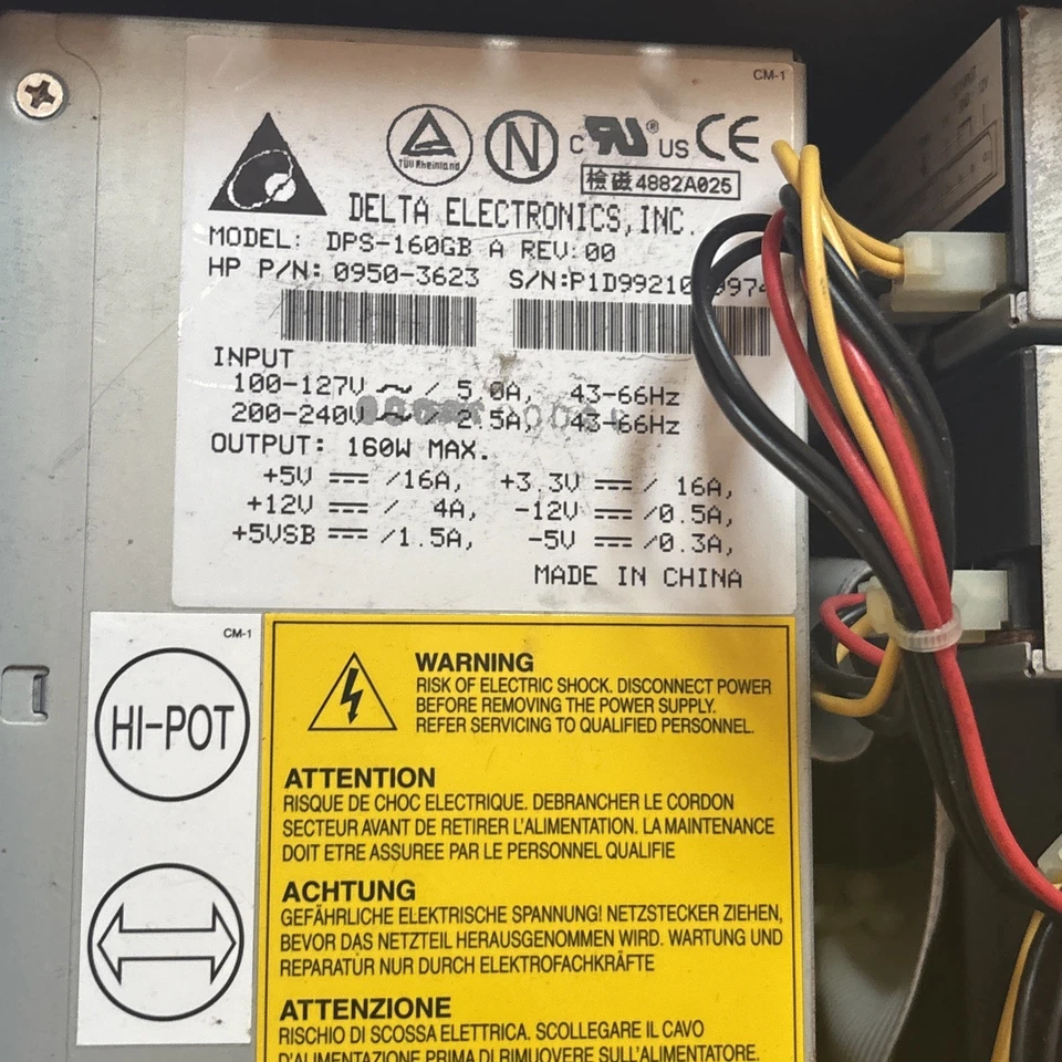 Torre de computadora HP Pavilion 8590C Pentium 3 1999 Microsoft Windows 98 sin probar Foto 4 de 4