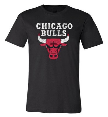 Chiicaago Distressed NBA Team logo T-Shirt