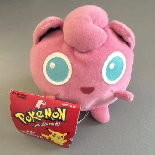 Pokémon Jigglypuff Pink Plush Stuffed Animal Collectible Toy Vintage 1998