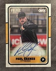 2025 Onyx Vintage Paul Skenes Auto On Card Pirates
