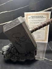 Stan Lee Chris Hemsworth Autographed Signed Mjolnir Hammer Replica COA