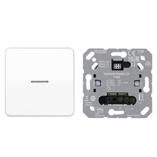 JUNG HOME Tastdimmer 1710DE Dimmer LED + BTCD17101WW Wippe Serie CD Alpinweiß