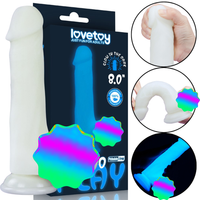 Dildo Silikon Penis Realistischer Leuchtend Im Dunkeln Dildo 21 Cm Flexibel
