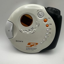 SONY Sports Walkman D-FS601 Portable CD Player AM/FM/TV/Weather Tested