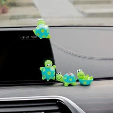 Car Dashboard Tortoise Figurines Ornaments Interior Decor 4 Pieces