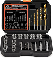 26pcs Bolt Extractor Kit And Left Handed Drill Bit Easy Out Screw Extractor Wit