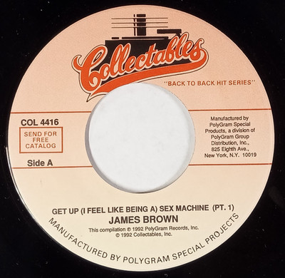 JAMES BROWN: Get Up (I Feel Like Being A) Sex Machine PT. 1 / PT. 2   45 RPM