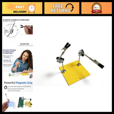 Adjustable Magnetic Helping Hands Soldering Tool with Steel Base  PCB Holder -