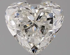 Cert. GIA 2.01 Carat Heart Cut Natural Mined Diamond Loose H color SI2 clarity