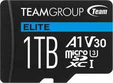 Image of Team 1TB Elite A1 Micro SDXC Card with SD Adapter, UHS-I Class 3, U3, A1 App ...