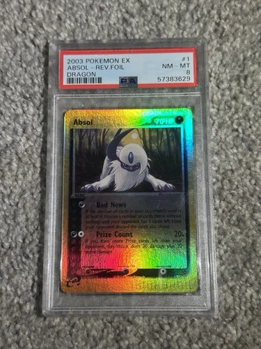 2003 Pokemon EX Dragon Absol Reverse Holo PSA 8 Near Mint #1/97 Low Pop Card TCG