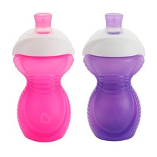 Bite Proof Sippy Cup Set Soft Spout Click Lock Leak Proof Toddlers 9oz New