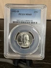 1953-D  25C Washington Quarter PCGS MS65