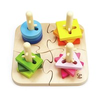 Hape - Kreatives Steckpuzzle, 16-Teilig, Ab 18 Monaten