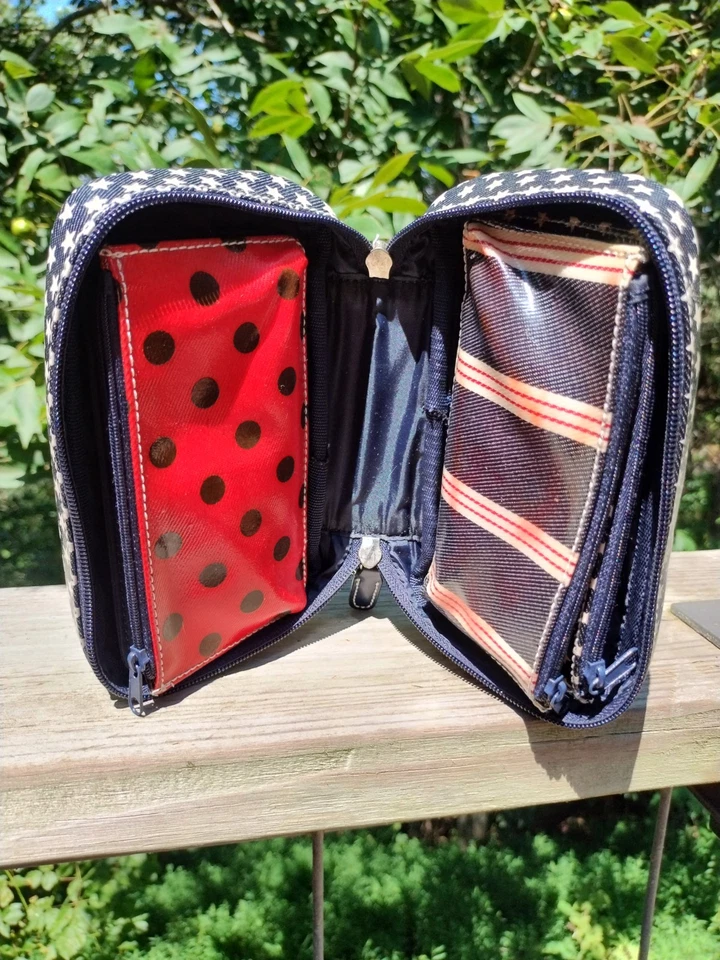 Tommy Hilfiger Joyería Estuche de Viaje Conjunto Azul Marino Blanco Estrellas Nuevo con Etiquetas Foto 4 de 4