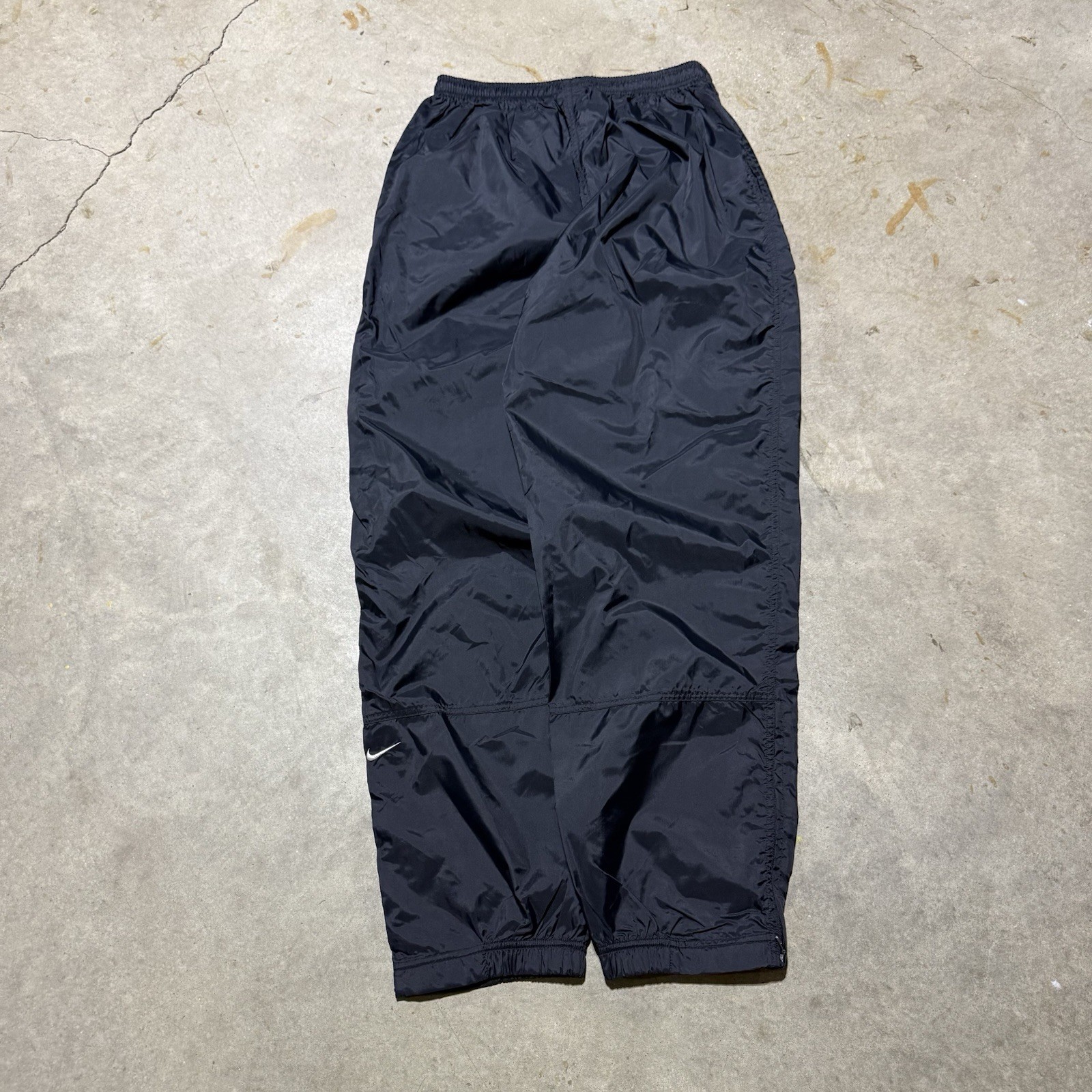 90s Vintage Nike Track Pants Baggy Fit Black Fit Men’s Size Medium