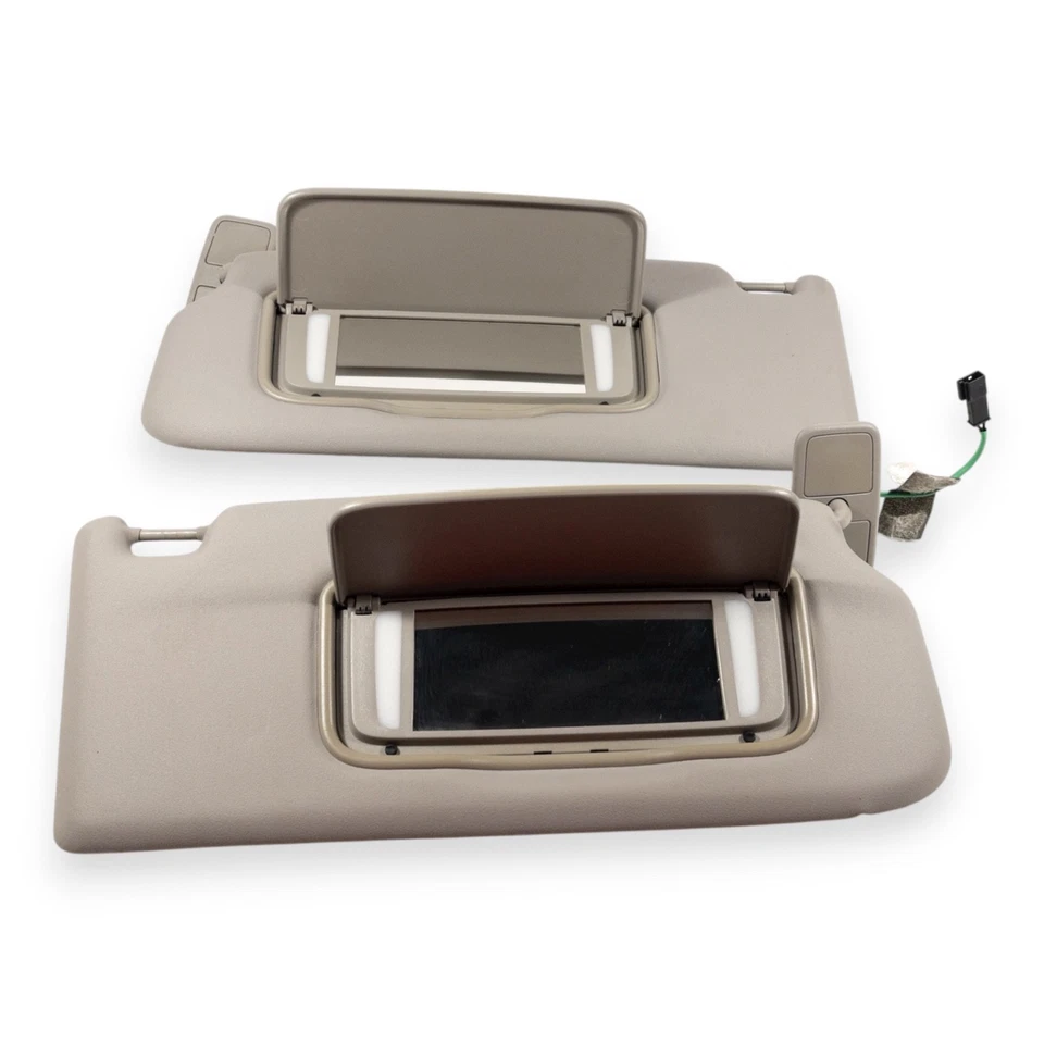 Conjunto de par de para-sol lateral para motorista e passageiro Volvo S40 2005-2007 vinil cinza - Imagem 4 de 4