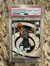 2022 Court Kings Giannis Antetokounmpo Paint By Number #4 PSA Gem Mint 10