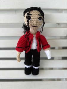 Michael Jackson Doll inspired amigurumi handmade Crochet
