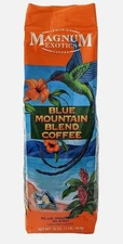 Jamaican Blue Mountain Coffee Blend, Ground, 1 Lb Bag -Medium Roast, Fresh 06/26