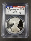 1995 P American Silver Eagle Proof NGC PR69 UCAM Edmond Moy Hand Signed Label