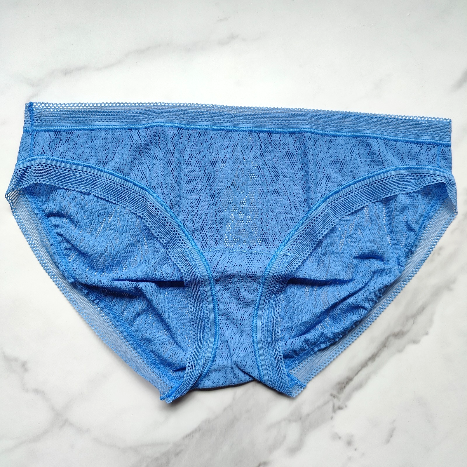 Soma Stretch Lace Hipster Panty Dreams Come Blue Size M/XL