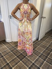 sachin and babi light blue dress Missguided Elegant Chiffon Mini Dress with Balloon Sleeves Ruffle Waist Detail V-Neck Party Wedding Guest Dress Special Occasion Spring Summer,XS main image 0
