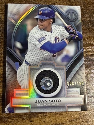 JUAN SOTO 2026 Topps Tribute #SOA-JS Stamp of Approval Relic Silver /199