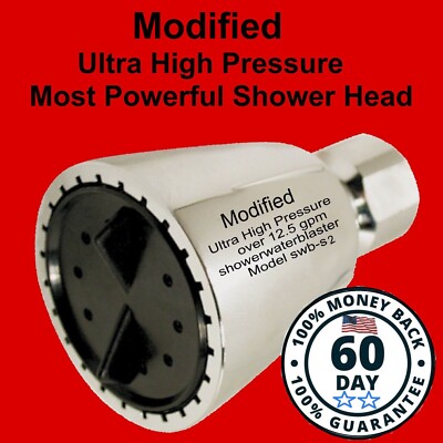 My Original Most Powerful HIGH PRESSURE Shower Head Blaster Model swb-s2