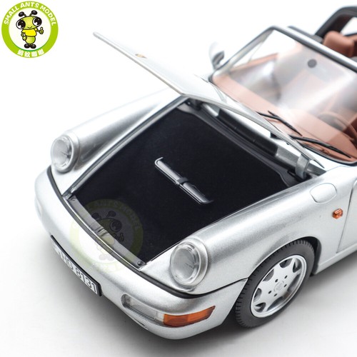 1/18 Norev 187342 Porsche 911 964 Carrera 4 Targa 1990 Silver Diecast Model Car - Picture 17 of 20