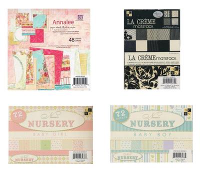 SCRAPBOOKING Papier 130 g/m² Cardstock BABY ANNALEE DCWV 5018 - 5022