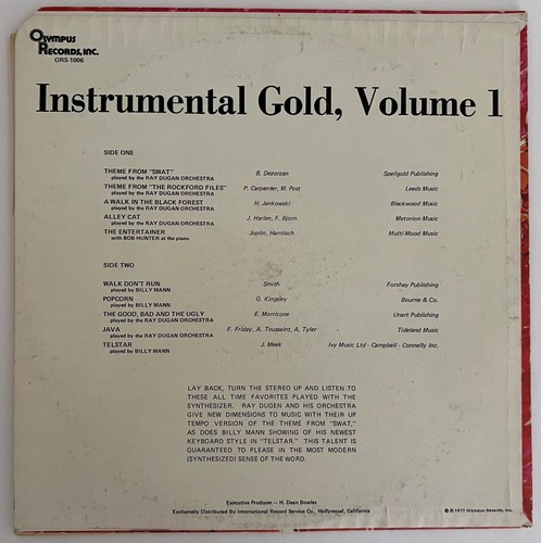 Ray Dugan - Instrumental Gold 1977 lp Olympus Tax Scam Film Theme Jazz Funk - Picture 3 of 3