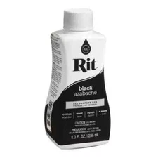 Rit Dye More For Clothes Liquid All Purpose Paint Restore Repair Black, 8 Oz New