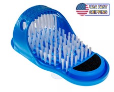 Shower Foot Scrubber Cleaner Sandal Suction Cup Massager Scrubs  Brushes Pumice