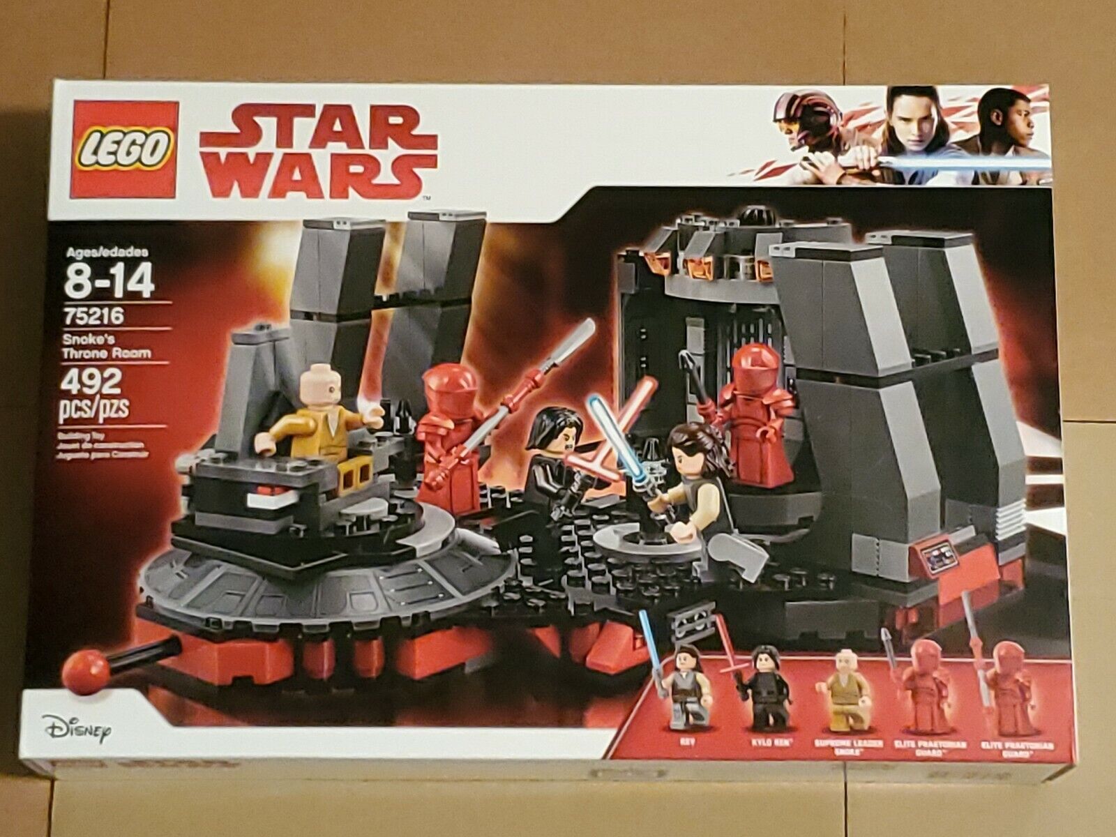 Lego 75216 Disney Star Wars The Last Jedi Snoke's Throne Room Never Opened, New!