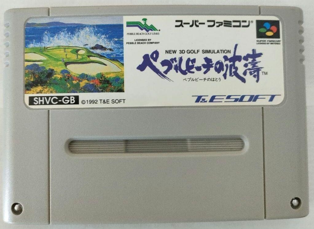 Pebble Beach Golf Links SNES SFC Nintendo Super Famicom Japanese