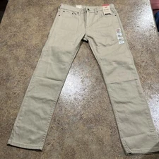 Levi's 502 Regular Taper Jeans Stretch 30x30 Tan Khaki NEW NWT $79 Retail
